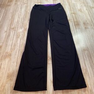 Fila Long black straight leg yoga pants size medium